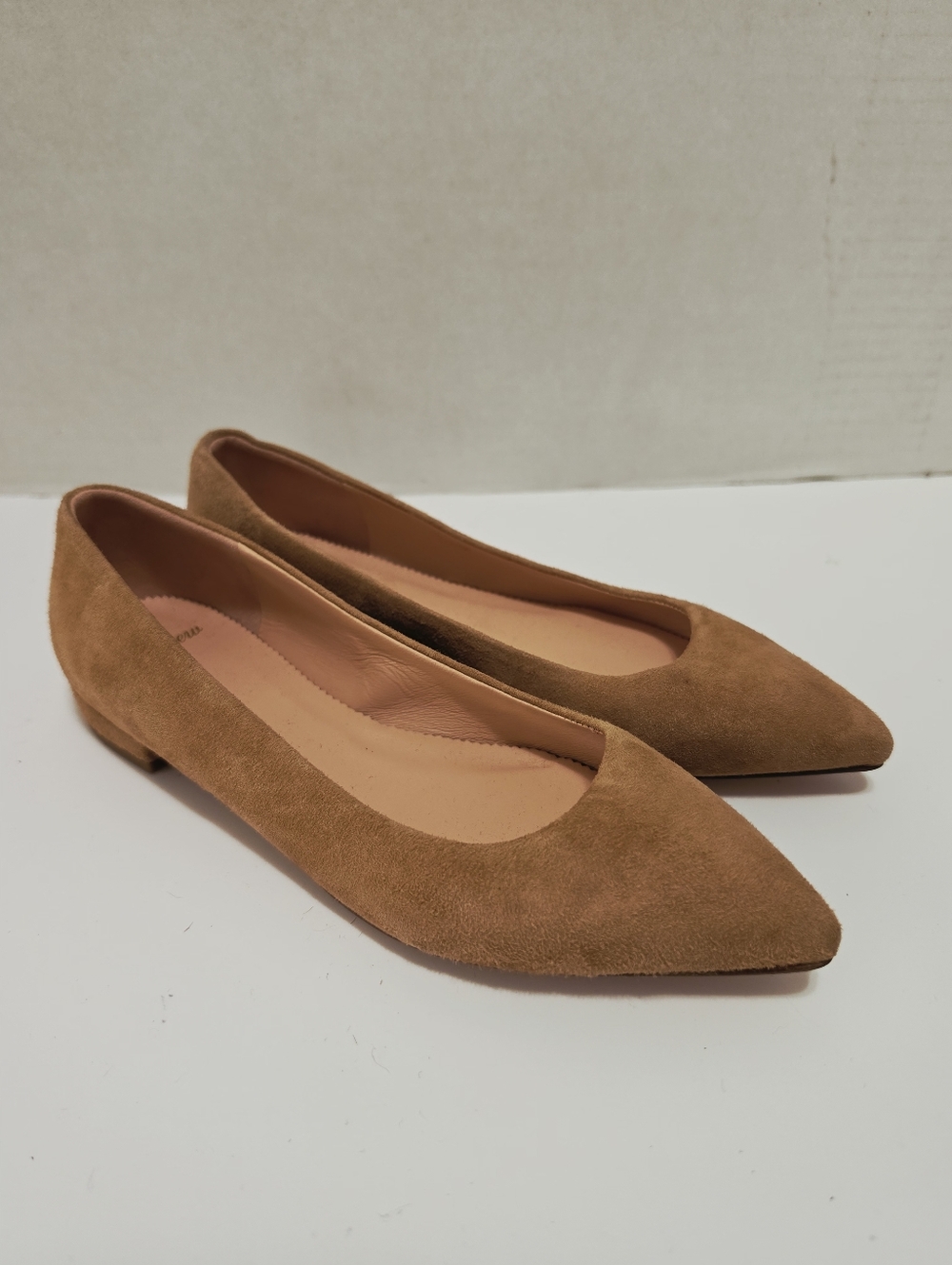 J Crew Pointed Toe Suede Tan Size 7
